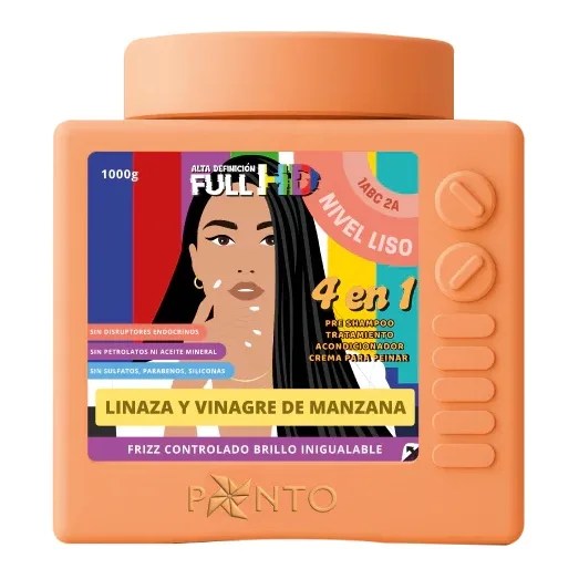 Tratamiento Ponto Full HD Nivel Liso Linaza y Vinagre X1000G