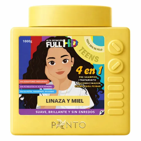 Tratamiento Ponto Full HD Teens Linaza Y Miel X 1000G