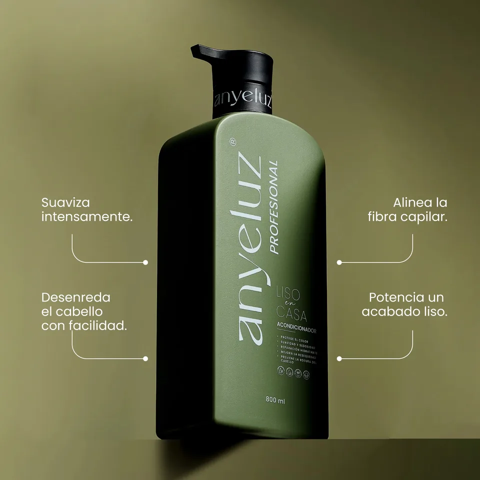 Acondicionador Anyeluz Liso en Casa x 800ml