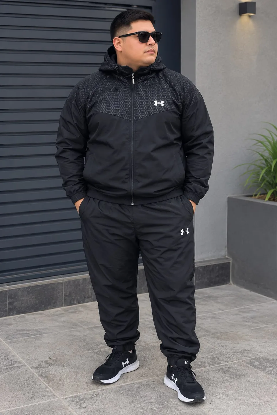 CONJUNTO CHAQUETA Y SUDADERA PREMIUM IMPORTADO TALLA PLUSS DE LA 3XL A LA 8XL TALALJE REAL