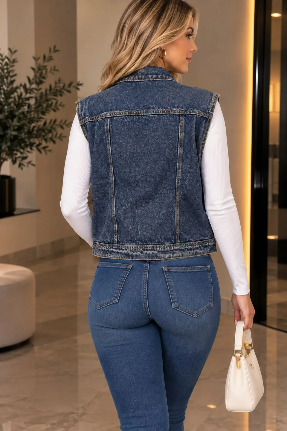 Chaleco en Jeans