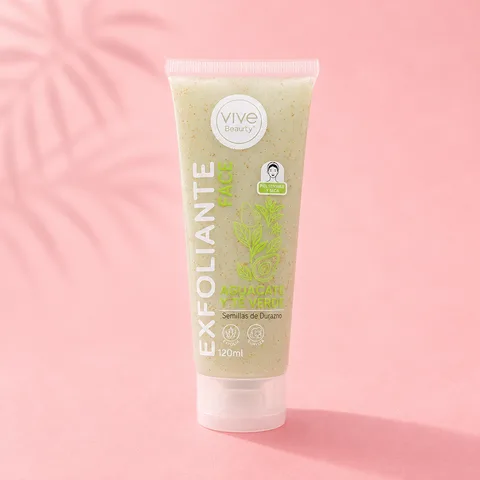 Exfoliante Facial Vive Beauty Aguacate y Te Verde x120ml