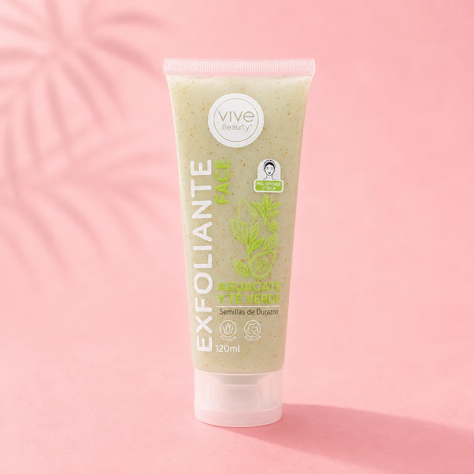 Exfoliante Facial Vive Beauty Aguacate y Te Verde x120ml