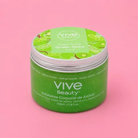 Exfoliante Sugar Scrub Vive Beauty Green Glow