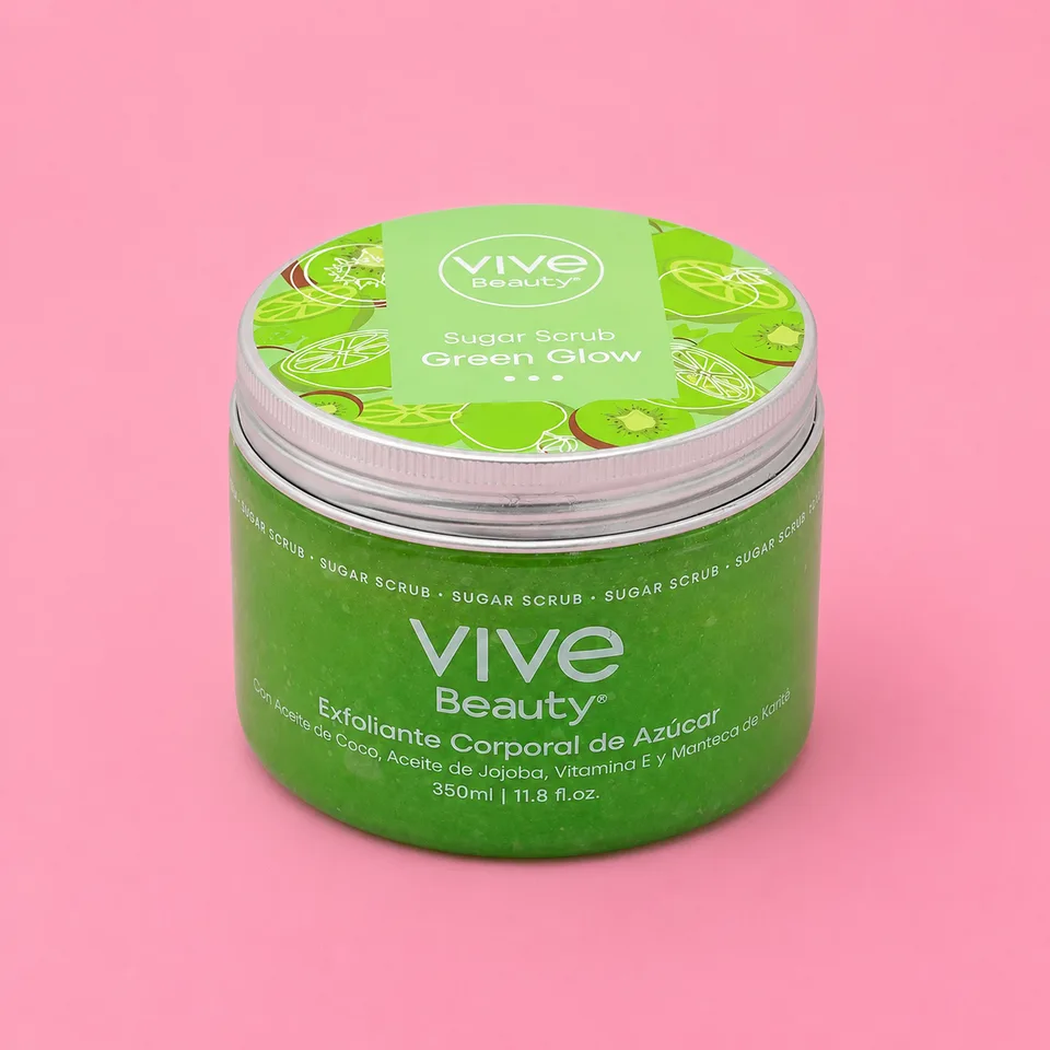 Exfoliante Sugar Scrub Vive Beauty Green Glow