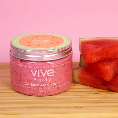 Gel Exfoliante Corporal Vive Beauty Sandía x350ml