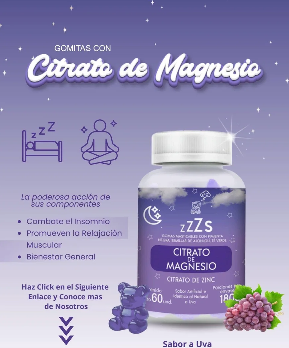 Gomas Gumiestiks Citrato de Mangesio