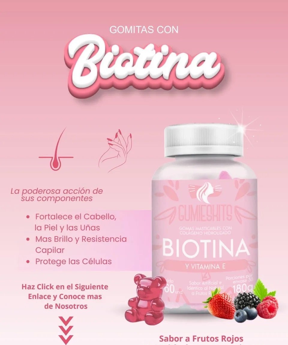 Gomas Gumiestiks Colageno Biotina Y Vitamina E