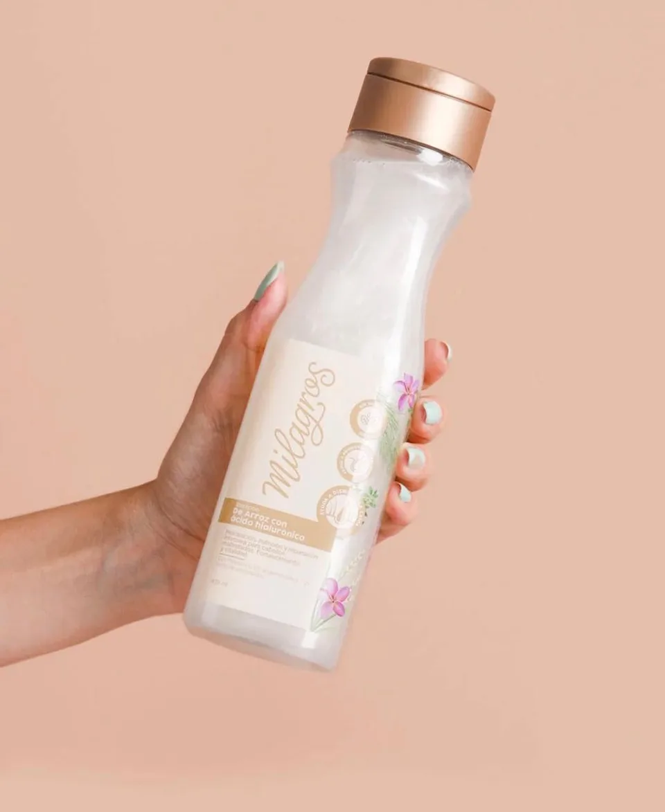 Shampoo de arroz con acido hialuronico