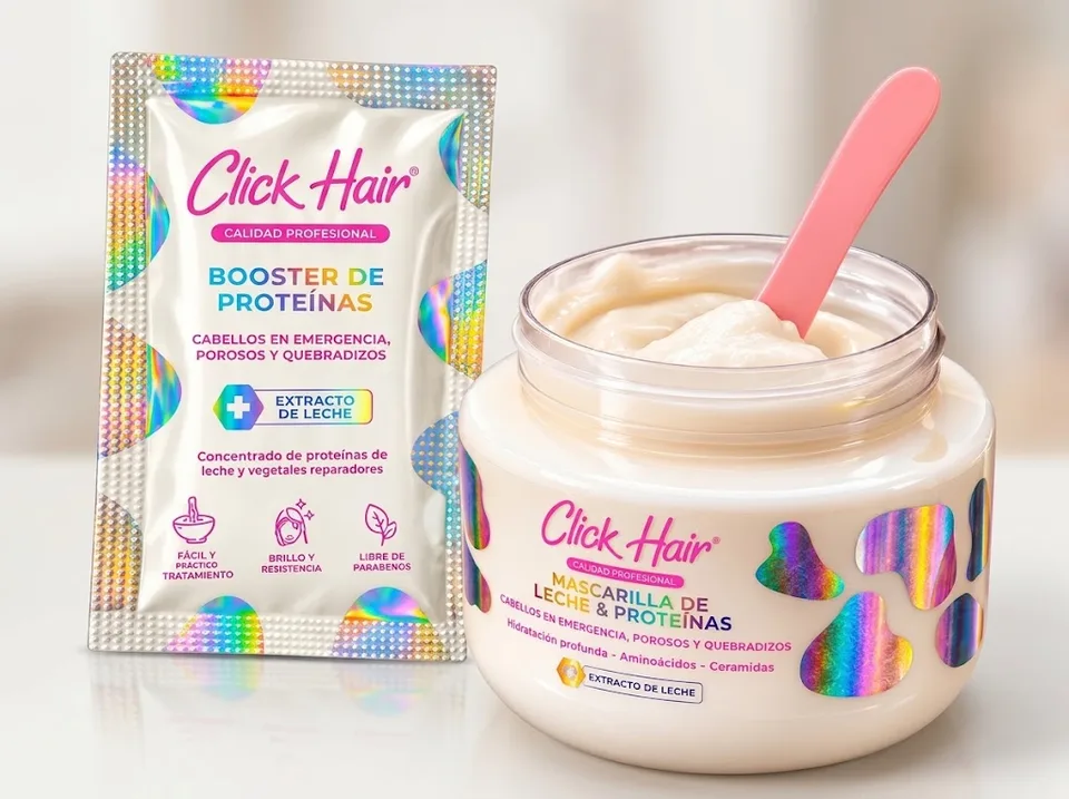 Kit Mascarilla Y Booster De Proteinas Click Hair