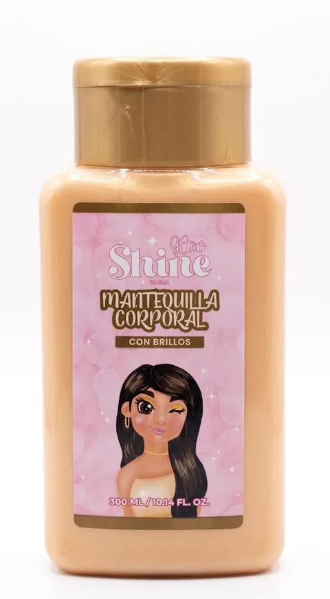 Mantequilla Corporal Glow Shine Dorada X 300ML