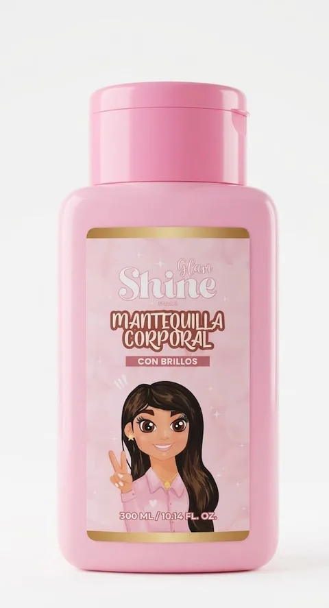 Mantequilla Corporal Glow Shine Rosada X 300ML