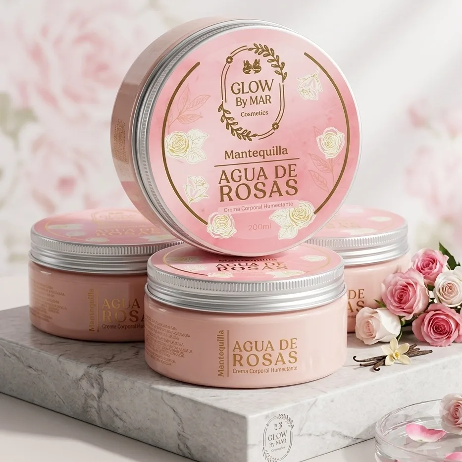 Mantequilla Glow By Mar Agua De Rosas x 200ml