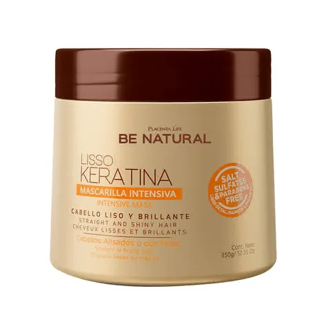 Mascarilla Lisso Keratina Be Natural x 350ml