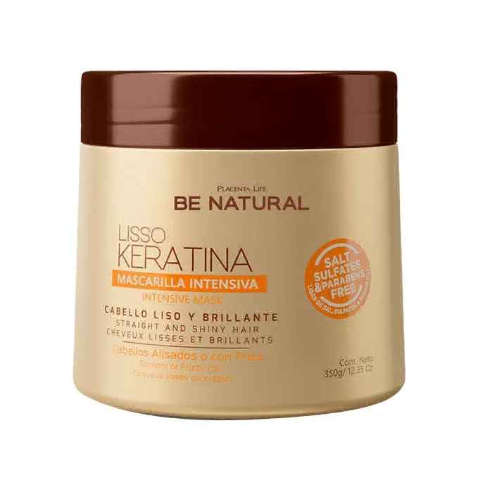 Mascarilla Lisso Keratina Be Natural x 350ml