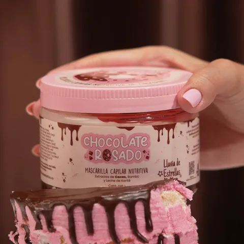 Mascarilla Lluvia de Estrellas Chocolate Rosado X300ml