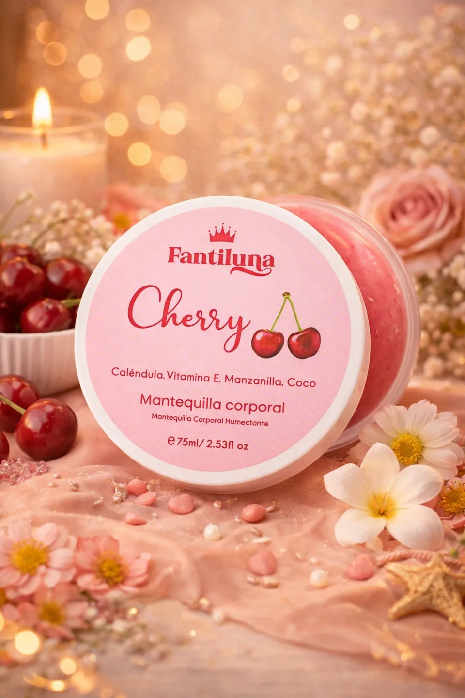 Mini Mantequilla Fantiluna Cherry X 75ML