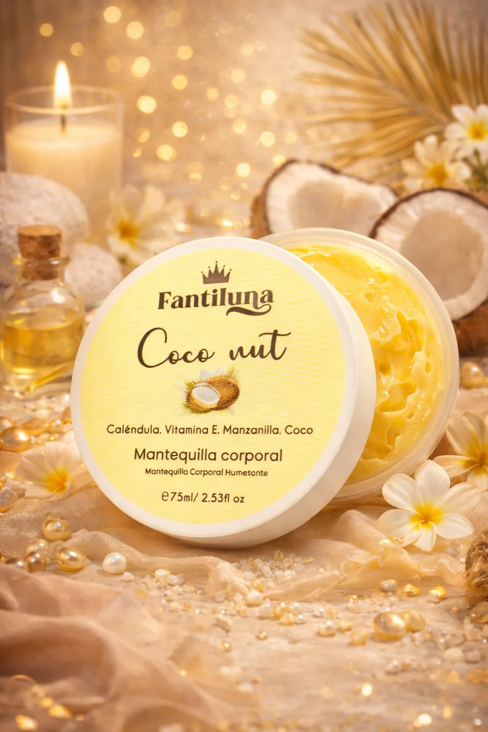 Mini Mantequilla Fantiluna Coconut X 75ML