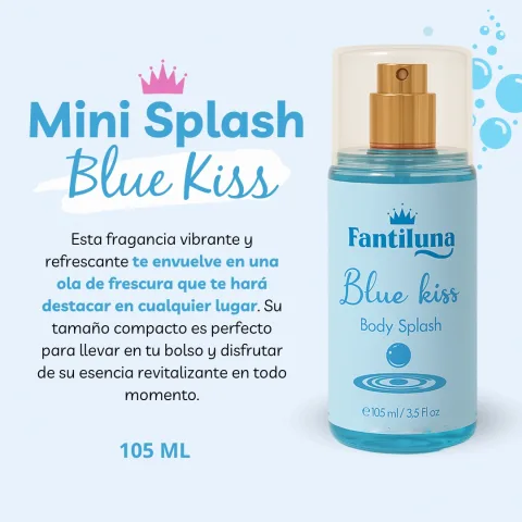 Mini Splash Fantiluna Blue Kiss X 105ML