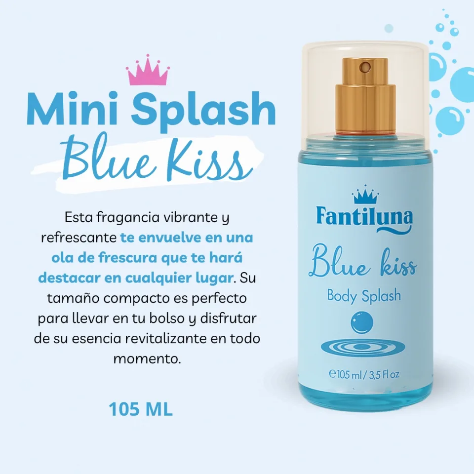 Mini Splash Fantiluna Blue Kiss X 105ML