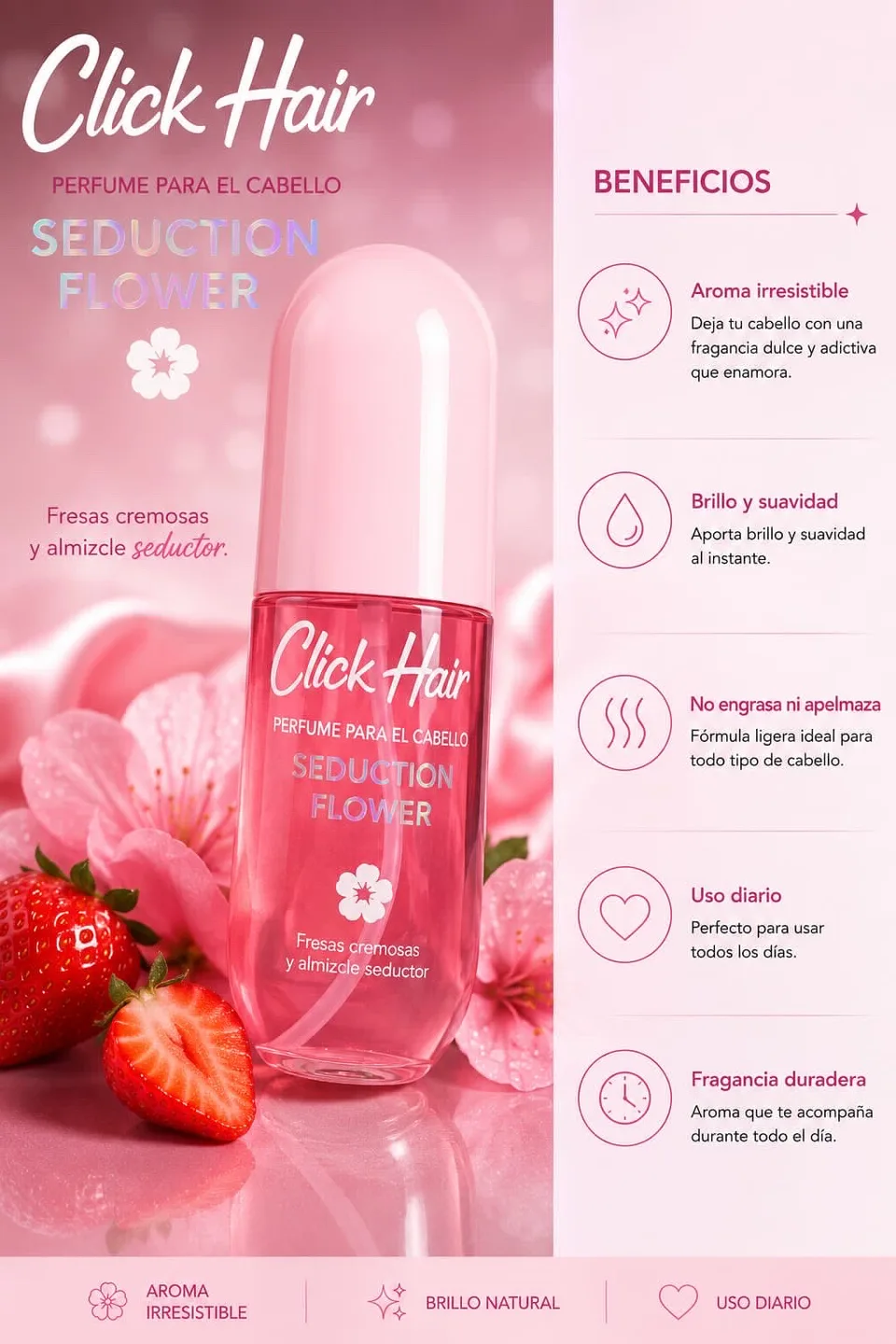 Perfume Capilar Click Hair Seduction Flower X 100ML