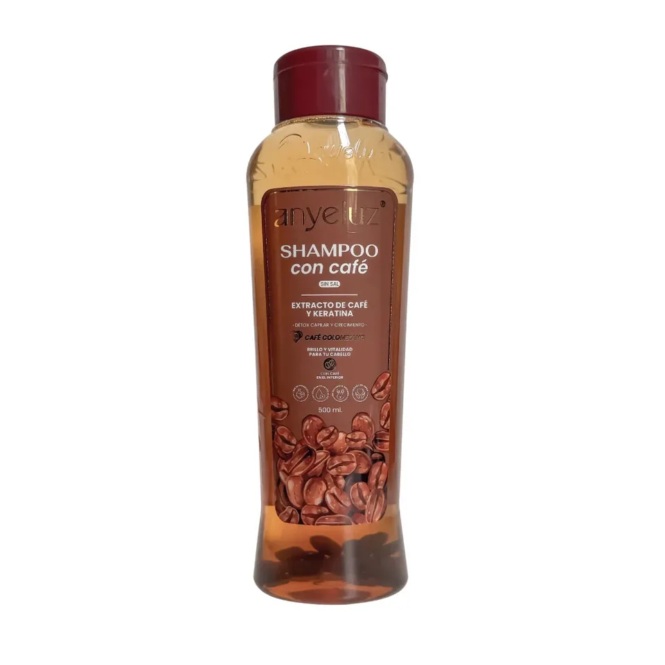 Shampoo Anyeluz De Café y Keratina x 500ml