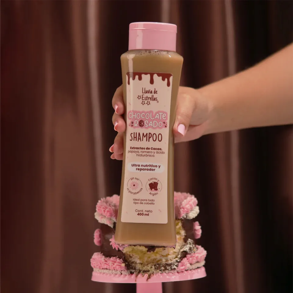 Shampoo Lluvia de Estrellas Chocolate Rosado X400ml