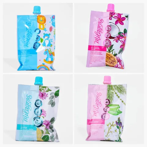 Shampoo Milagros En Sobres Doypack x 100g