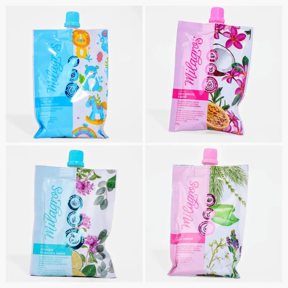 Shampoo Milagros En Sobres Doypack x 100g