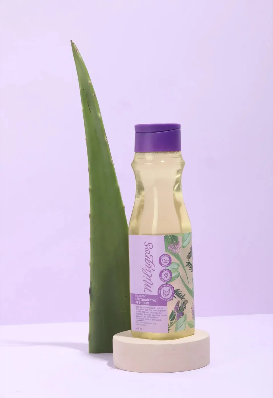 Shampoo Milagros Ultranutritivo x 450ml (Aloe Vera)
