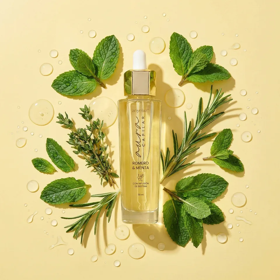 Aceite Capilar Anyeluz Romero y Menta