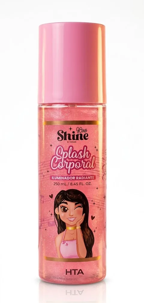 Splash Corporal Glow Shine Rosado X 250ML